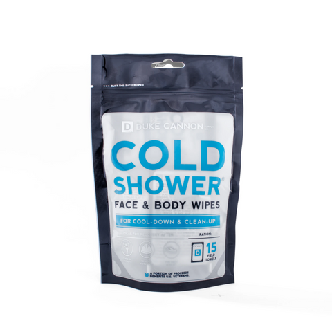 Cold Shower Cooling Field Towels Pouch - 15 ct