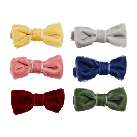 Baby Velvet Bow Clips