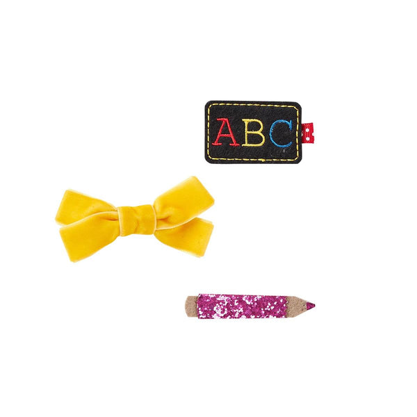 Pink Pencil School Hair Clips