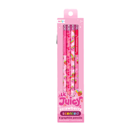 LIL JUICY SCENTED GRAPHITE PENCILS | STRAWBERRY