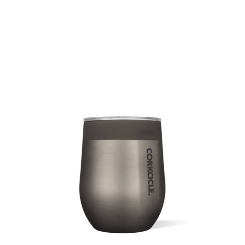 Corkcicle 12oz Stemless - Color Block Shadow Grey