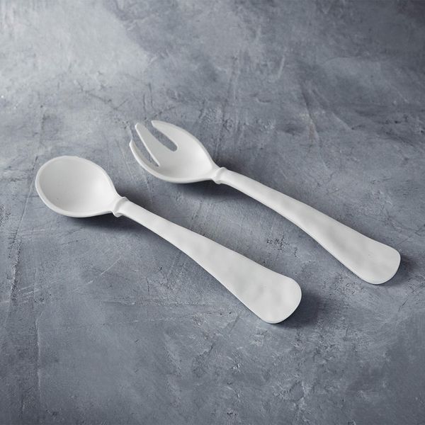 Vida Nube Salad Servers Large (White)