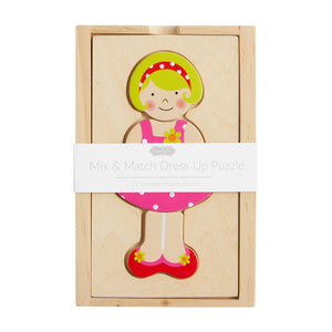 Girl Dress Up Wood Puzzle