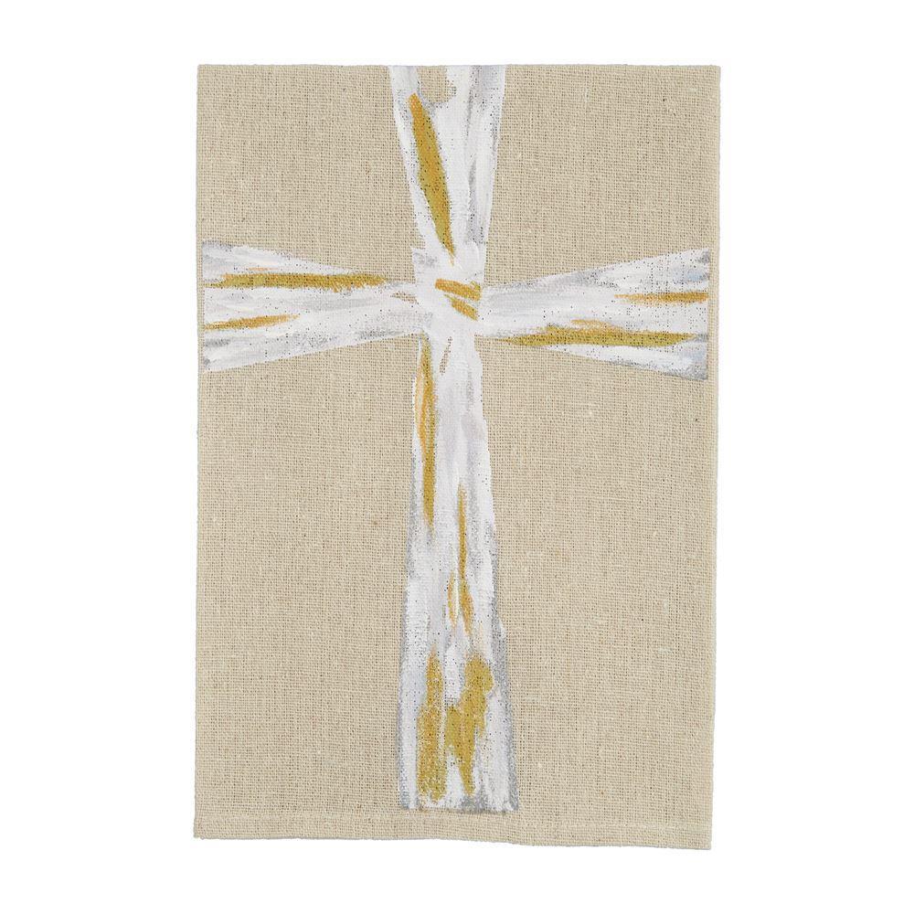 Cross Hand Painted Towel