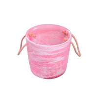 Resin Ice Bucket - Pink Swirl