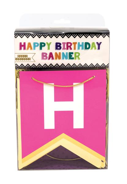 Bold & Bright Happy Birthday Banner | 7FT