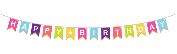 Bold & Bright Happy Birthday Banner | 7FT