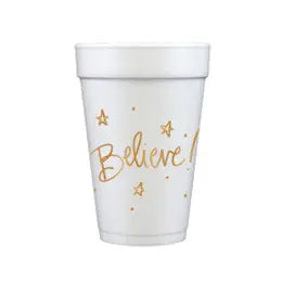 Foam Cups | Believe (Christmas)