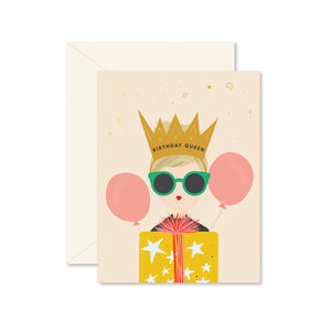 BIRTHDAY QUEEN GREETING CARD