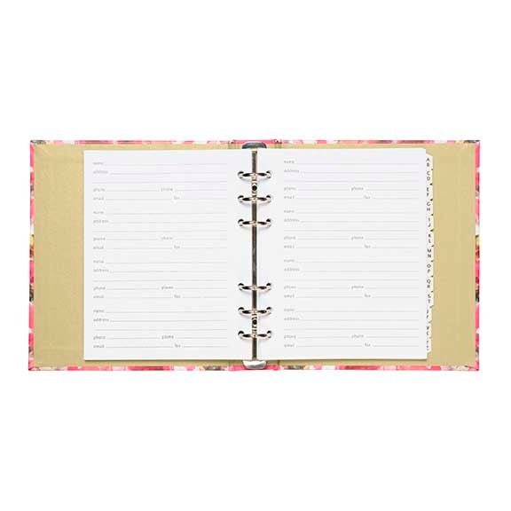 Refillable Address Book - Painterly Floral