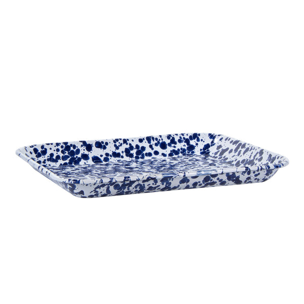 COBALT SWIRL SMALL RECTANGLE TRAY