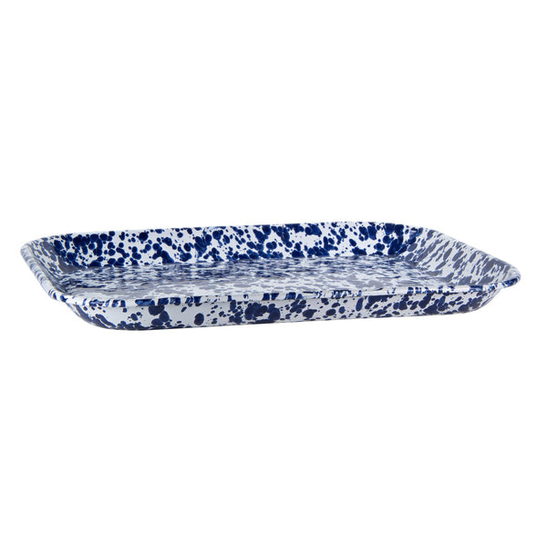 COBALT SWIRL LARGE RECTANGLE TRAY