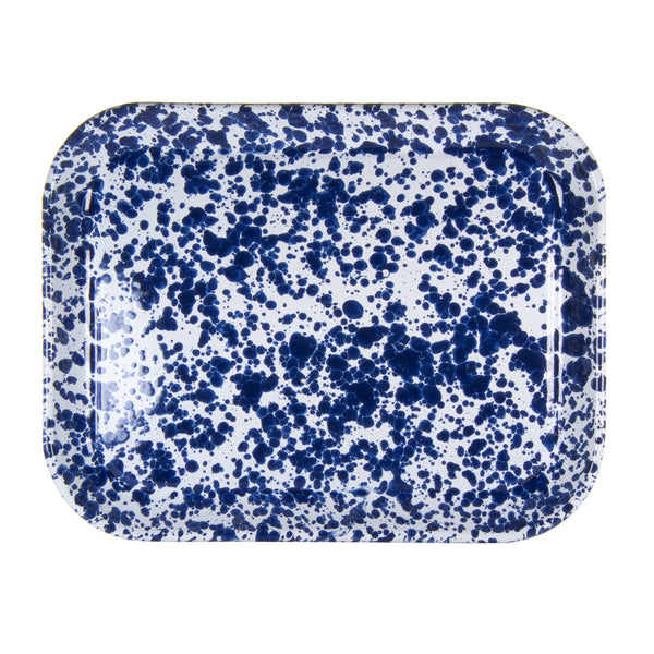 COBALT SWIRL LARGE RECTANGLE TRAY