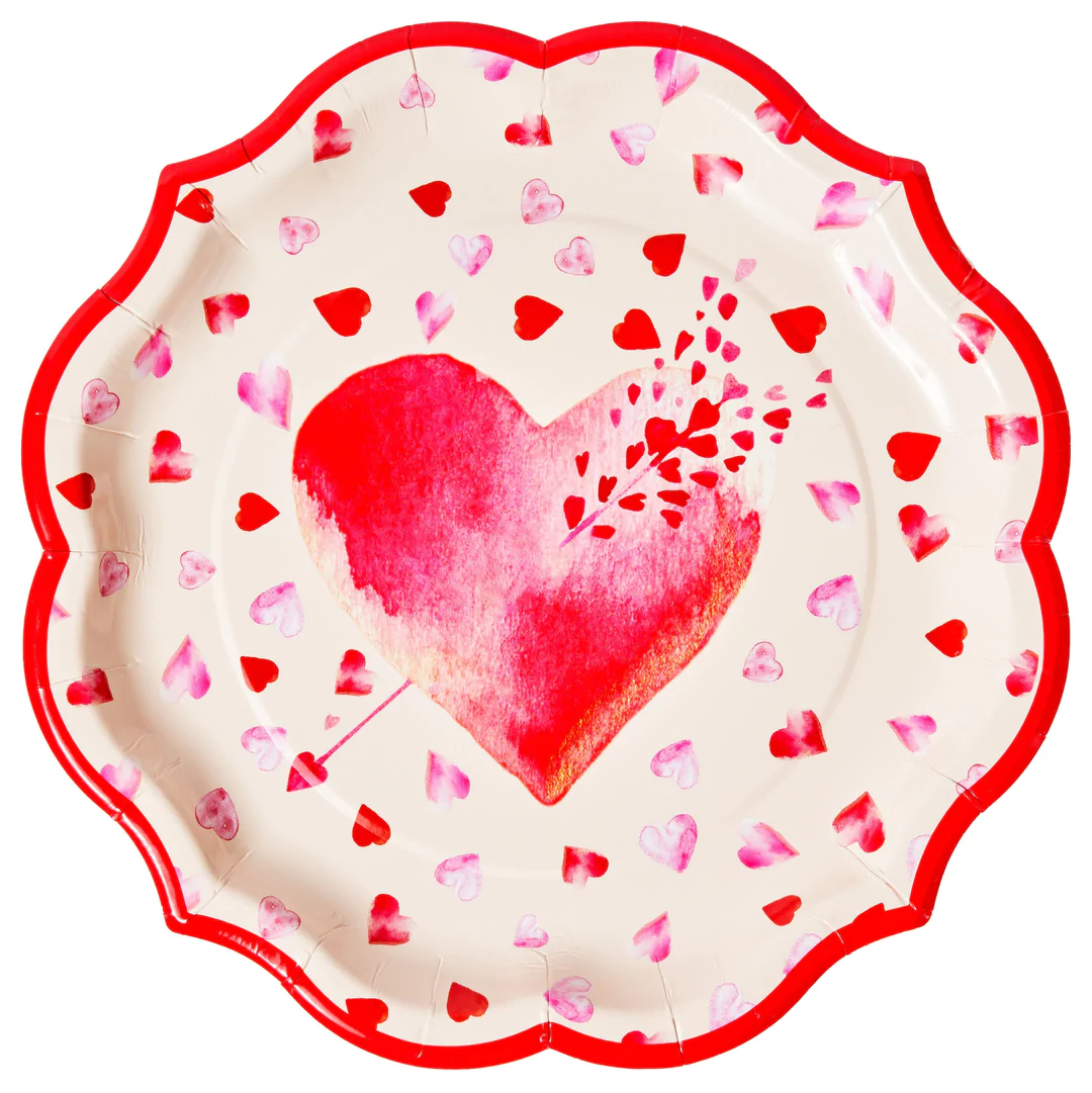 Cupids Bow Paper Dinner Plate | 8 CT