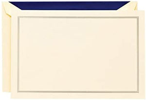 Regent Blue Triple Hairline Frame Cards | 10Ct