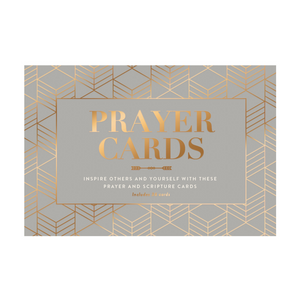 CHRISTIAN COLLECTION PRAYER CARDS GRAY 4X6