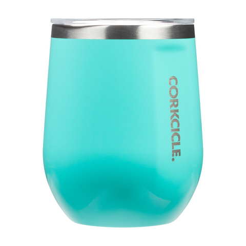 Corkcicle 12oz Stemless - Turquoise