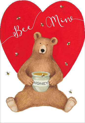 Be My Honeybear - Valentine's Card