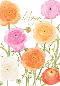 Ranunculus - Foil Mother's Day Card