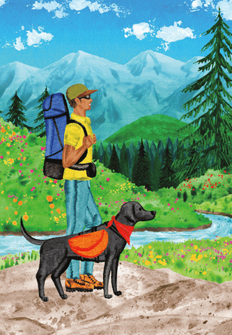 Hiking Dad - Father's Day Card