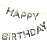 Load image into Gallery viewer, Silver Happy Birthday Garland

