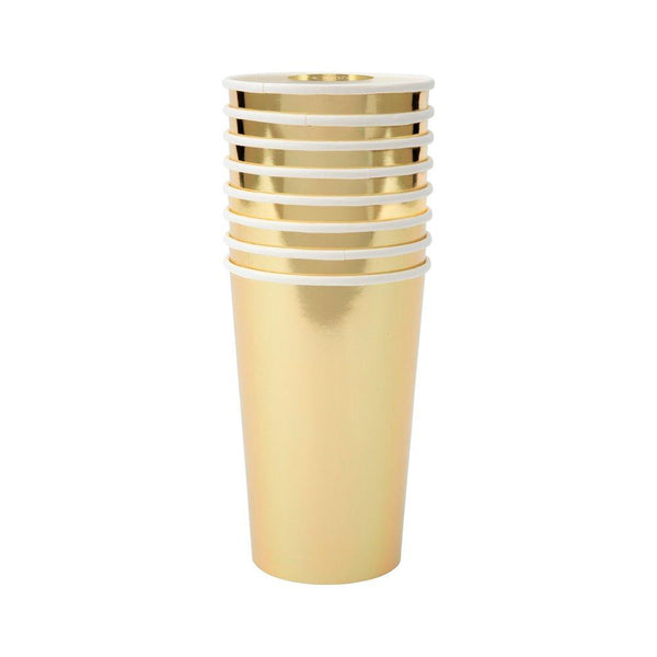 Gold Highball Cups | Set of 8