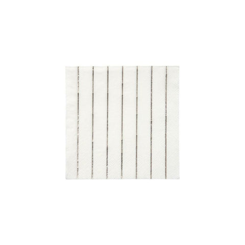 SILVER STRIPED SMALL NAPKIN