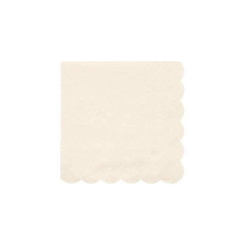 Cream Small Napkins | Set of 20