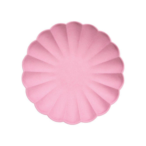 Bubblegum Pink - Small Bamboo Plates | Set of 8