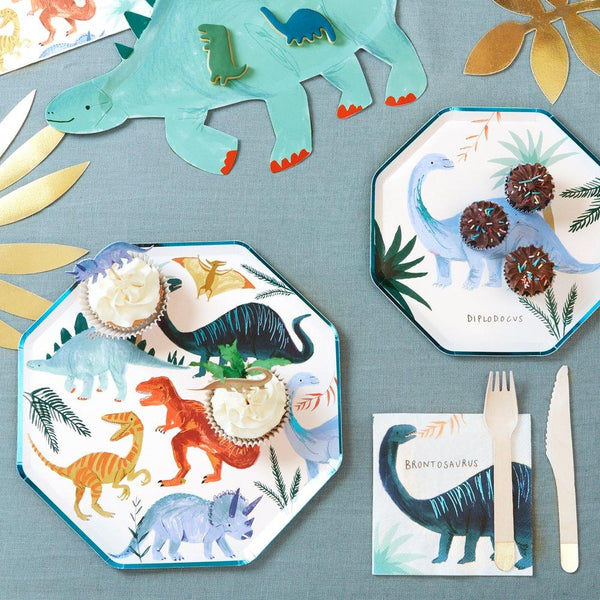 Dinosaur Kingdom Dinner Plates | Set of 8