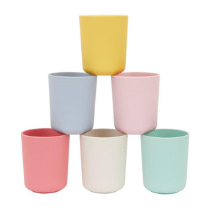 MIXED SET BAMBOO FIBRE CUPS SET/6