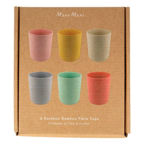 MIXED SET BAMBOO FIBRE CUPS SET/6