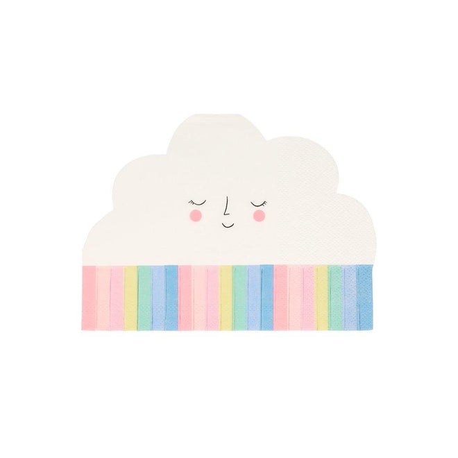 Rainbow Sun Cloud Napkins | 20 Count