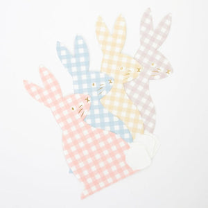 Gingham Bunny Napkins | 16 Count