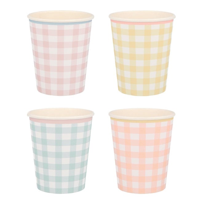 Gingham Cups | 12 Count