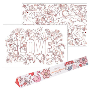 Valentine Coloring Posters | SET OF 2