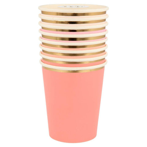 Pink Tone Cups | 8 Count