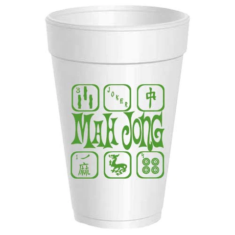 Foam Cups - Mahjong Tiles - 10CT