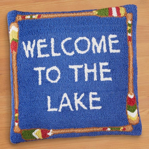 WELCOME TO THE LAKE PILLOW