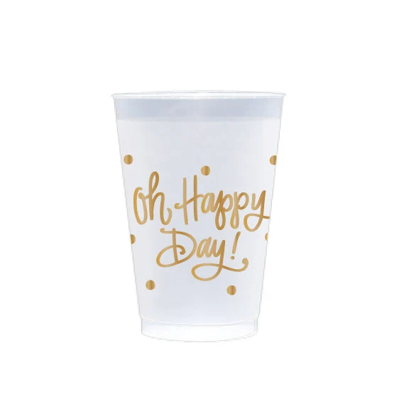 OH HAPPY DAY! FROSTED CUPS | GOLD