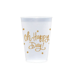 OH HAPPY DAY! FROSTED CUPS | GOLD