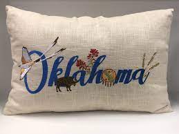 OKLAHOMA EMBLEM PILLOW