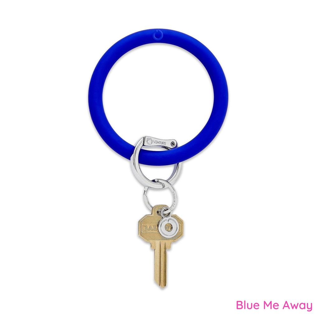 Silicone Big O® Key Ring - Blue Me Away
