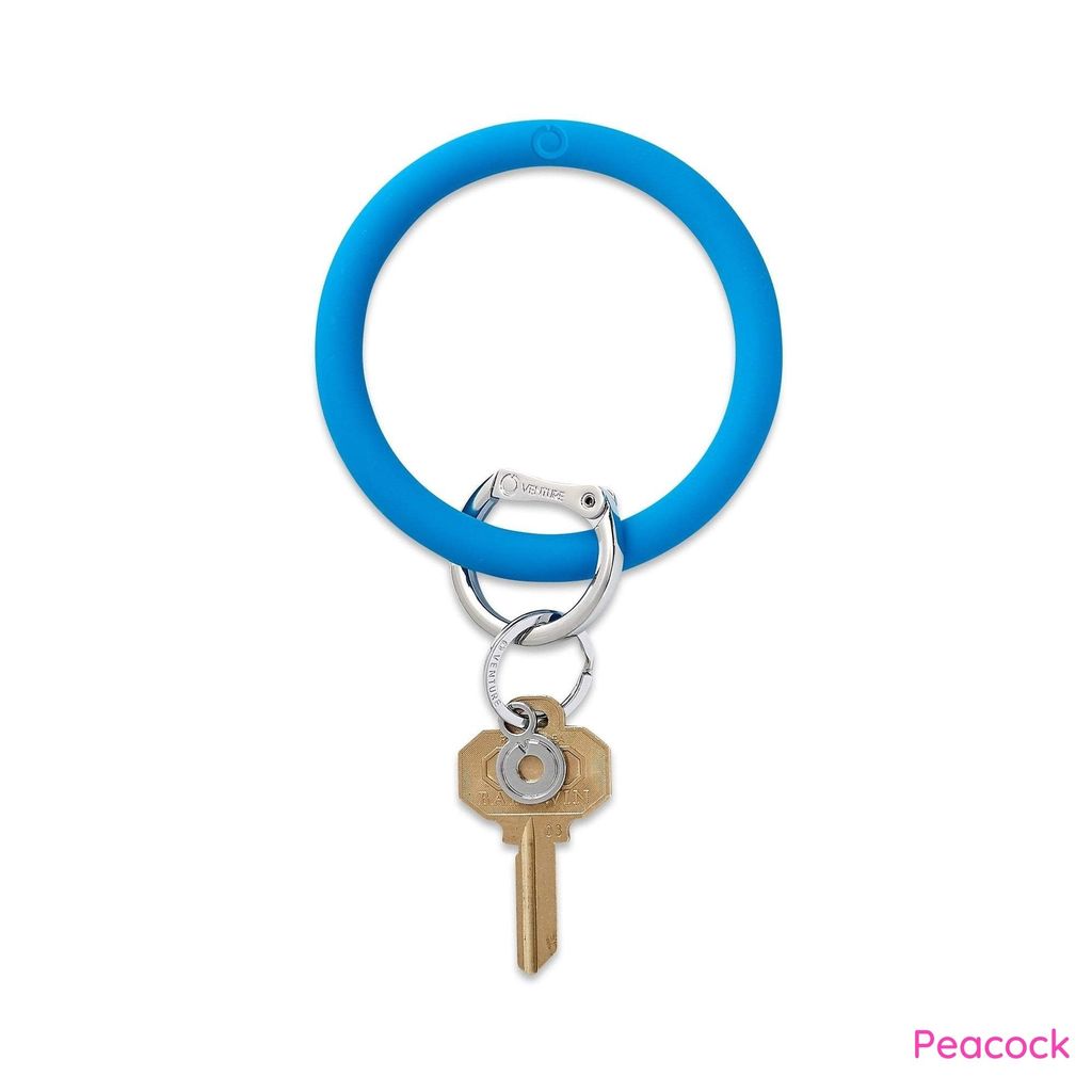 Signature Collection - Silicone Big O® Key Ring - Peacock