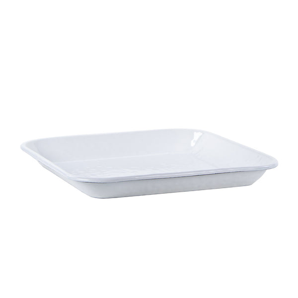 Solid White Small Square Tray