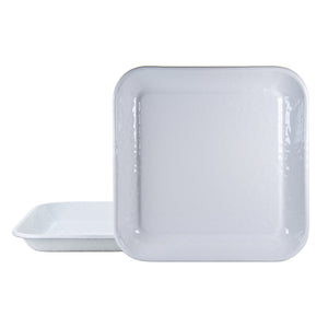 Solid White Small Square Tray