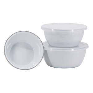 Solid White Nesting Bowls Set