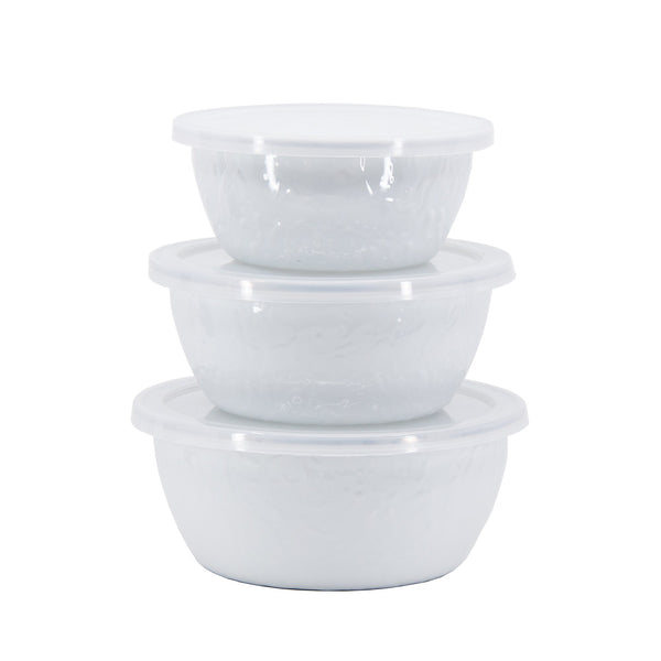 Solid White Nesting Bowls Set