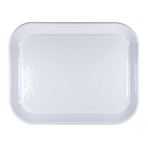 WHITE LARGE RECTANGLE TRAY