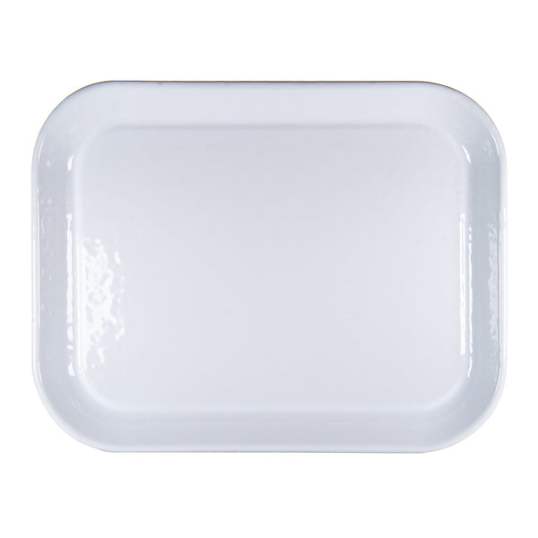 WHITE LARGE RECTANGLE TRAY